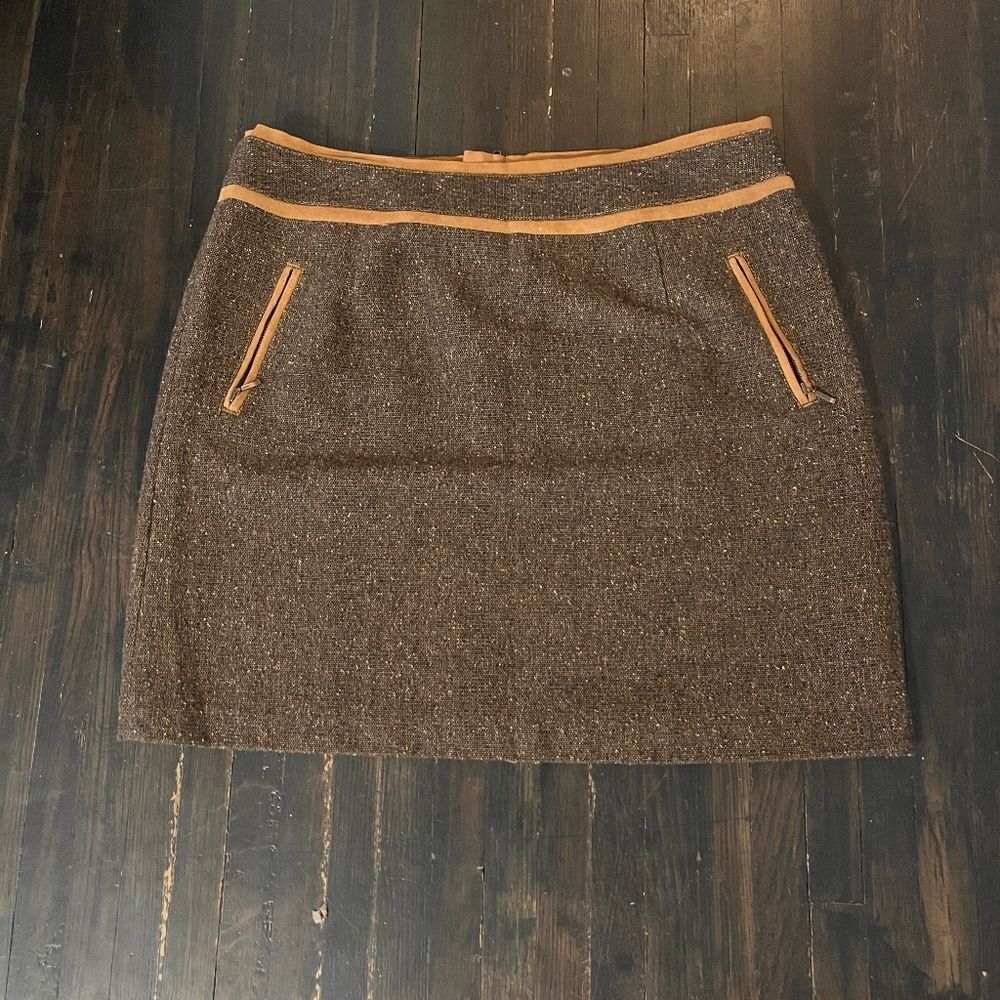 Bob Timberlake | Wool Blend Tweed Mini Skirt | Size 14